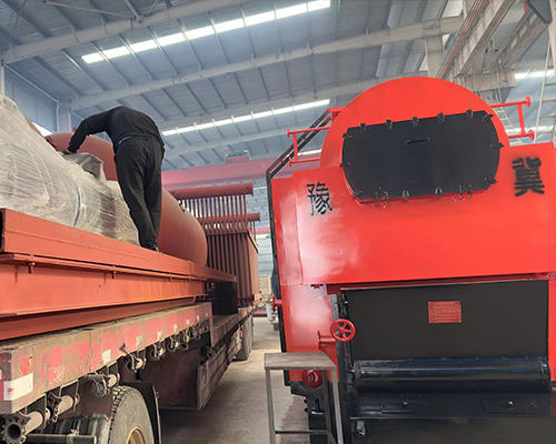  Shipping of biomass chain steam boiler