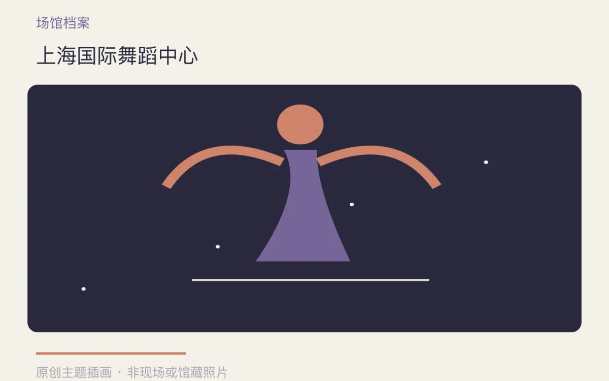 上海国际舞蹈中心主题插画