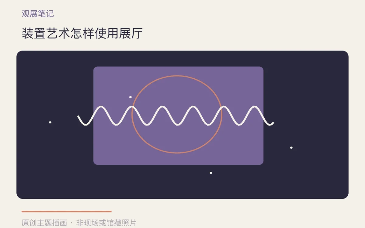 装置艺术怎样使用展厅主题插画