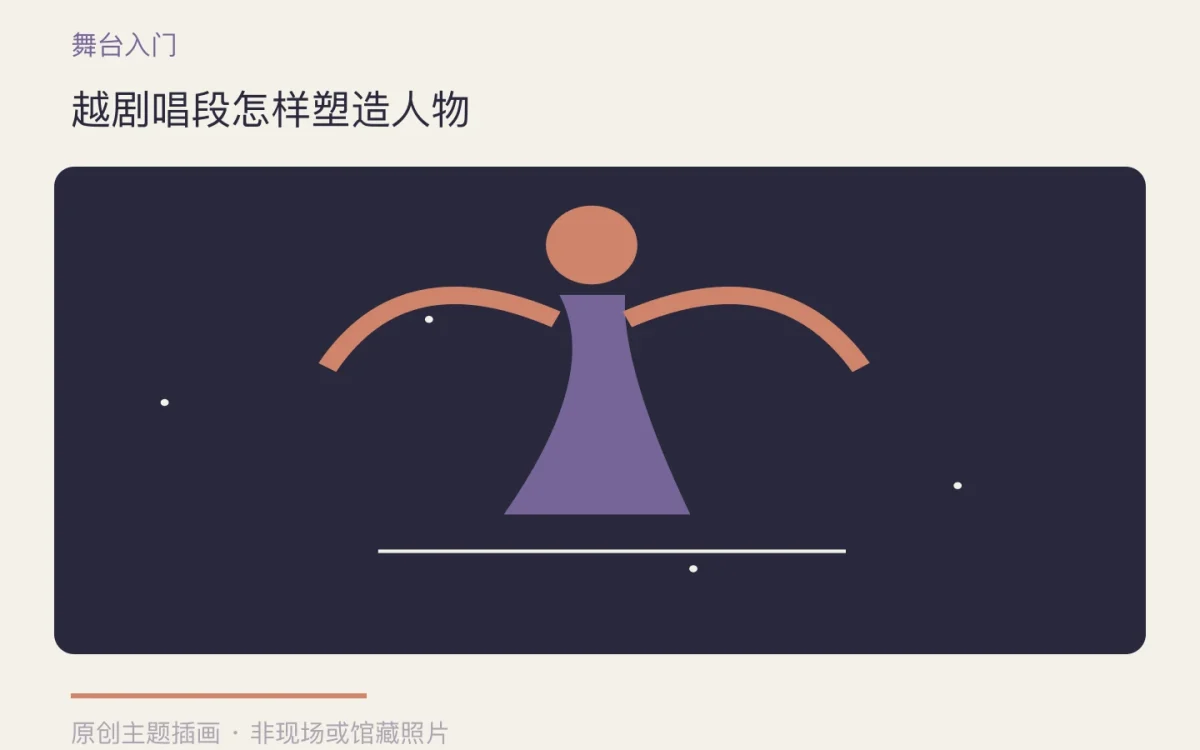 越剧唱段怎样塑造人物主题插画